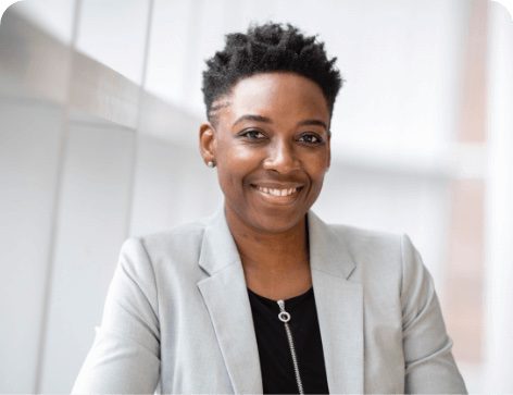 Woman smiling